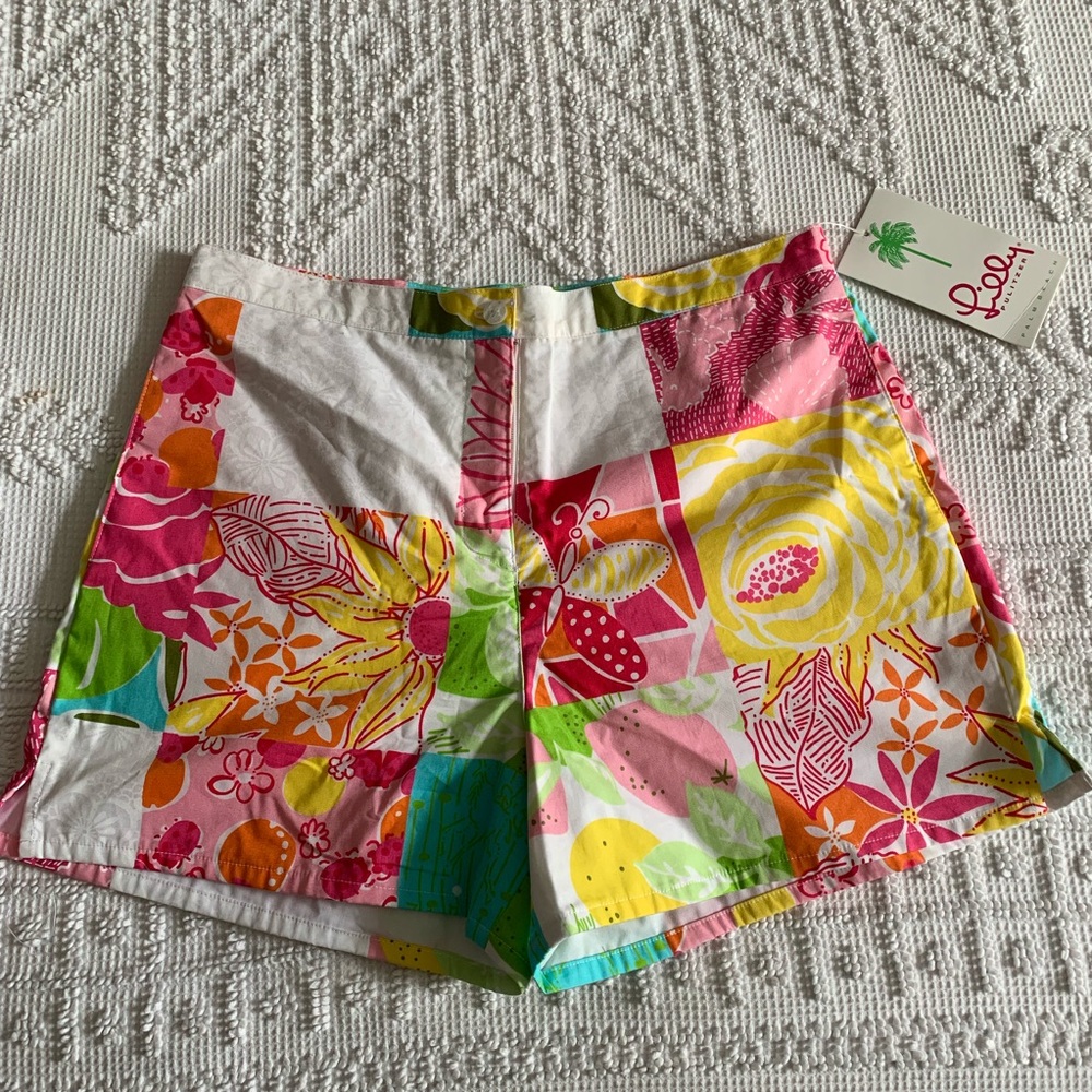 Vintage HighWaisted Patchwork Short Lilly Pulitzer
